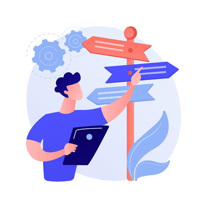 Visualisierung eines Onboarding-Prozesses